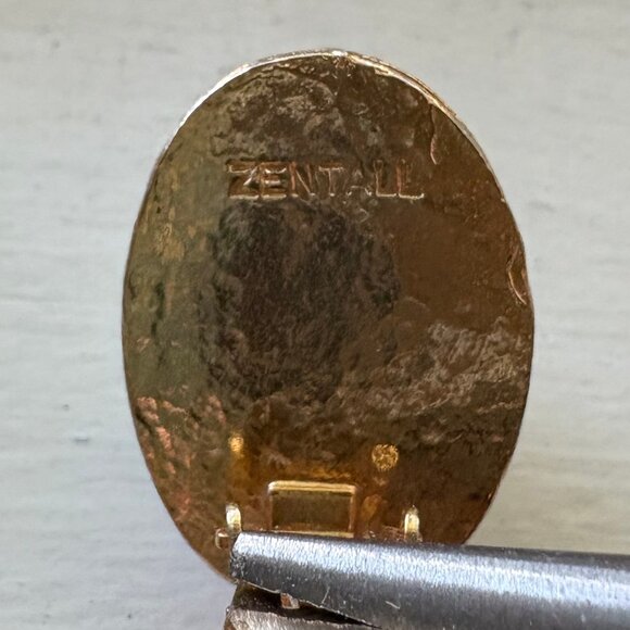 White Acrylic Clip-On Earrings by Zentall - Picture 6 of 7